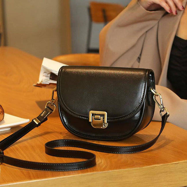 Vegetable Tanned Top Layer Cowhide Shoulder Bag Girl Hover Image