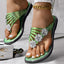 Floral Pattern Flip Flops Comfortable Casual Summer Beach Slippers