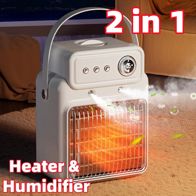 1200W 2 In 1 Efficient Room Heater Humidifying Table Heater Overheating Protections Heater Indoor Heater Suitable For Offices Hover Image