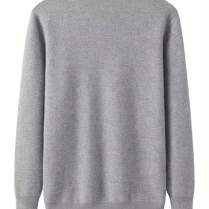 Cashmere Solid Color Crew Neck Sweater For Women Fall