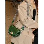 Vegetable Tanned Top Layer Cowhide Shoulder Bag Girl