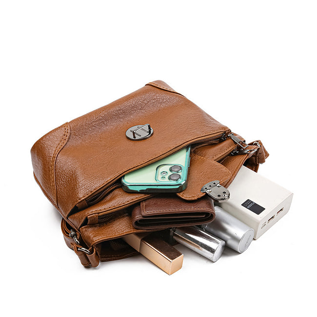 Retro Simple Middle-aged Women's Bag Soft Leather Main Image