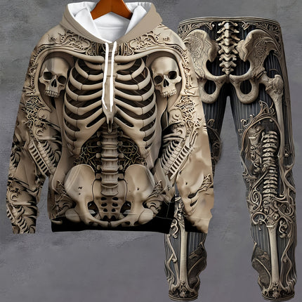 Men's Casual Hoodie and Trousers Suit Set Christmas Gift