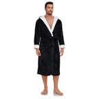 RONGTAI Ladies Long Fleece Bathrobe