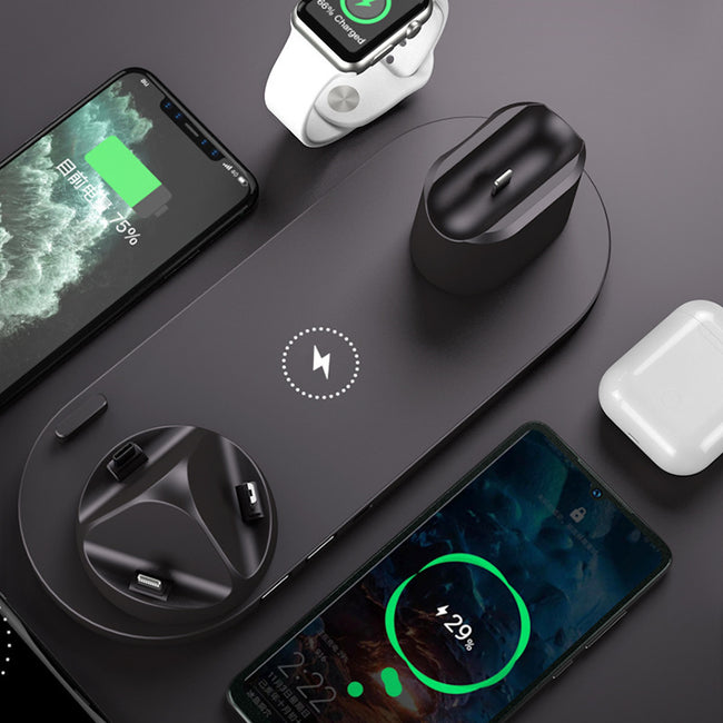 Wireless Charger For IPhone Fast Charger For Phone Fast Charging Pad For Phone Watch 6 In 1 Charging Dock Station Main Image