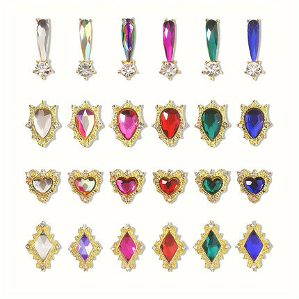 Nail Art Rhinestone Set Alloy Studs for Women DIY Manicure