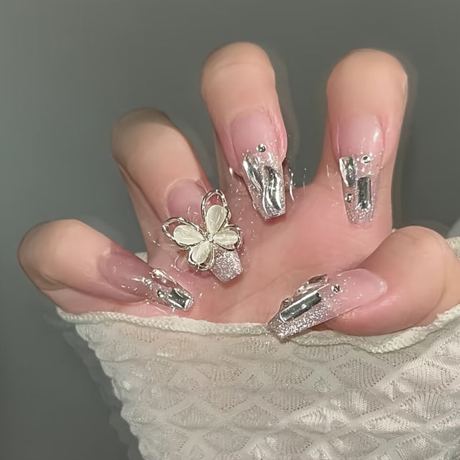 Wholesale Press On Nails Ballet Shape Cats Eye Design