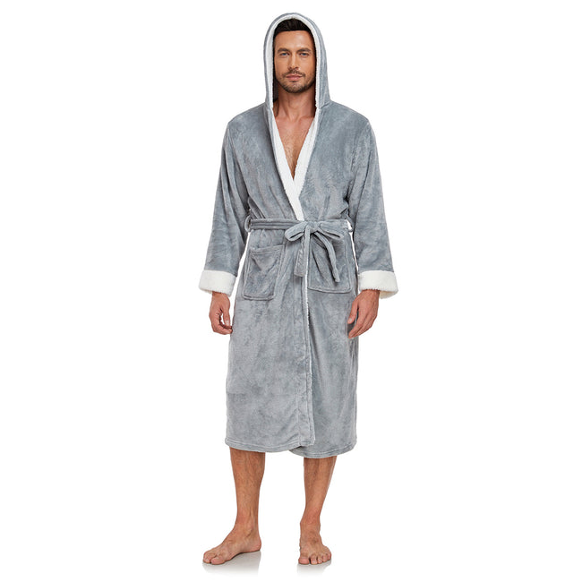 RONGTAI Ladies Long Fleece Bathrobe Main Image