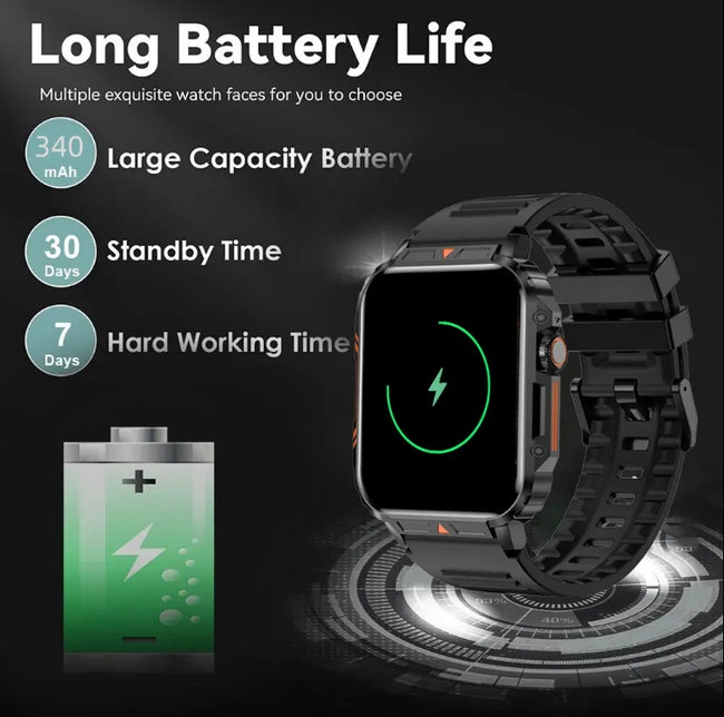L81 Outdoor Sports Square Smartwatch Answer Call Big Battery Fitness Tracker Waterproof Smartwatch Men For IOS Android Main Image