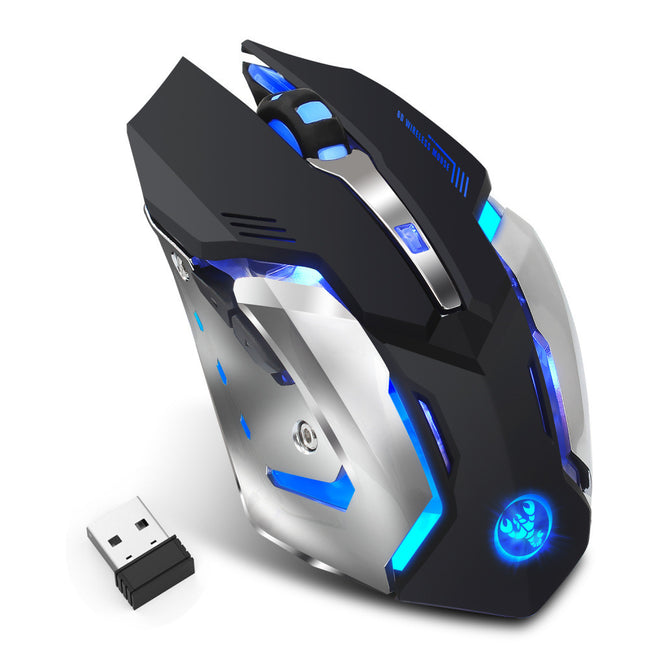HXSJ new wireless mouse 2.4GPI gaming mouse glowing mouse Main Image