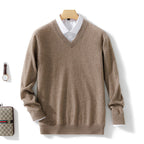 Men's Solid Color Plus Size Winter Bottoming Knitted Sweater