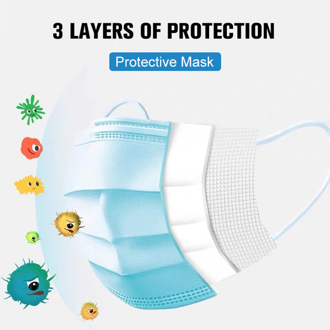 Professional Medical Mask Disposable 3-Ply Face Mask Antiviral Medical-Surgical Mask Main Image