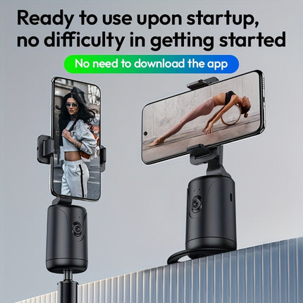 Auto Face Tracking Tripod Foldable 360 Rotation Phone Mount