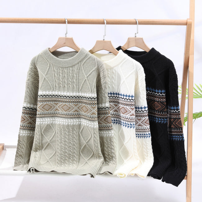 Autumn And Winter Fashion Trend Mock Neck Sweater Men Hover Image