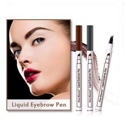 Waterproof Natural Eyebrow Pen Four-claw Eye Brow Tint Fork Tip Eyebrow Tattoo Pencil Hover Image