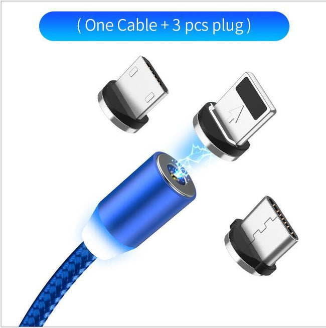 Compatible with Apple , YBD 1m magnetic LED charging cable Hover Image