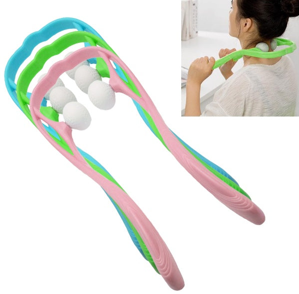 Plastic Pressure Point Therapy Neck Massageador Massagem Relieve Hand Roller Neck Massager For Neck Shoulder Trigger Point Hover Image