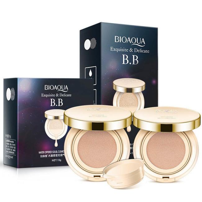 Bioaqua Air Cushion BB Cream 3 Color Concealer Moisturizing Foundation Whitening Flawless Makeup Bare For Face Beauty Makeup Hover Image