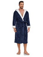 RONGTAI Ladies Long Fleece Bathrobe