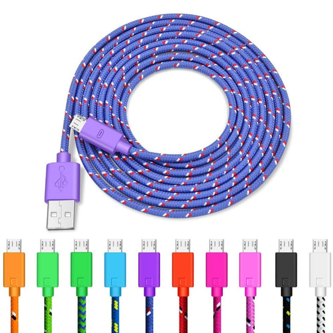 Woven nylon cloth data cable Hover Image