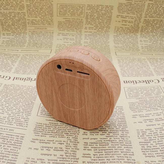 Mini Wood Bluetooth Speaker Portable Outdoor Wireless Support AUX TF Main Image