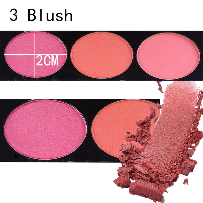 MISS ROSE 144 color 3 color 3 Color Eyeshadow blush eyebrow makeup makeup makeup kit special wholesale Main Image