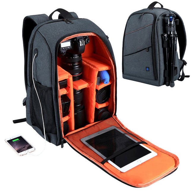 Camera backpack waterproof camera bag Hover Image