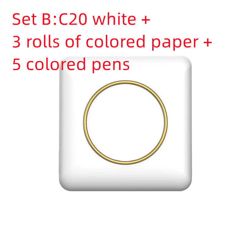 Mini Label Thermal Printer Small Bluetooth Wireless