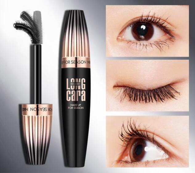 Makeup Eyelash Mascara Eye Lashes Makeup 4D Silk Fiber Lash Mascara New Long Curling Black Waterproof Fiber Mascara Hover Image