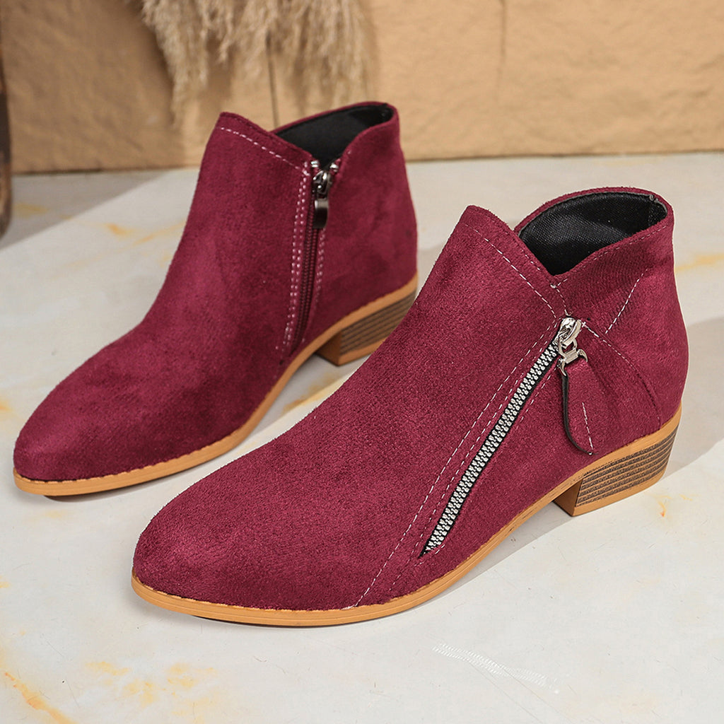 Suede European And American Style Women's Ankle Boots