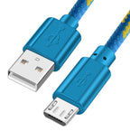 Woven nylon cloth data cable