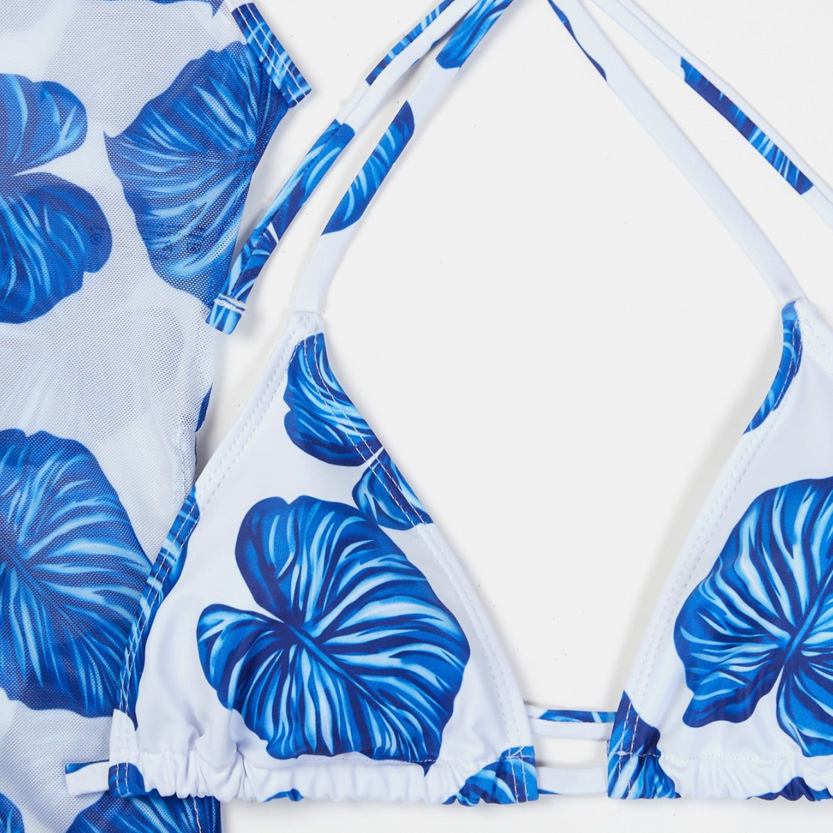 European And American Sexy Blouse Single Yarn Split Swimsuit Women's Bikini