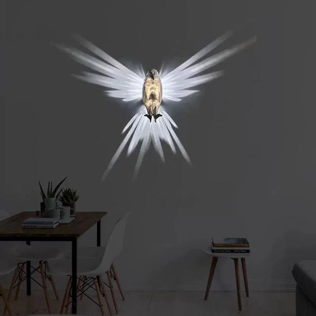 Modern Creative Bird Wall Lamp Owl Eagle Shape Projector Atmosphere Sconce Light 3D Print Body Animal Lighting Lustre Home Decor Main Image