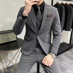 Wedding Dress Suit 3-piece Business Men's Suit