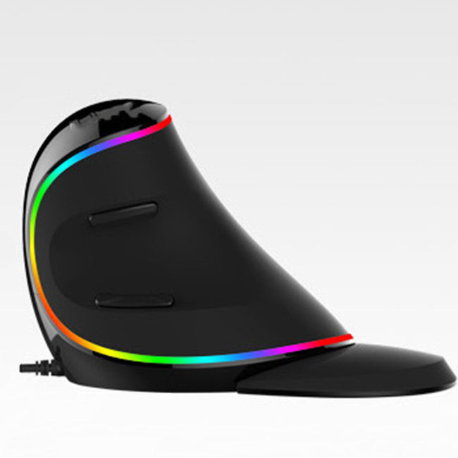 Vertical Ergonomic Snail RGB Anti-Mouse Hand Wired Mouse Main Image