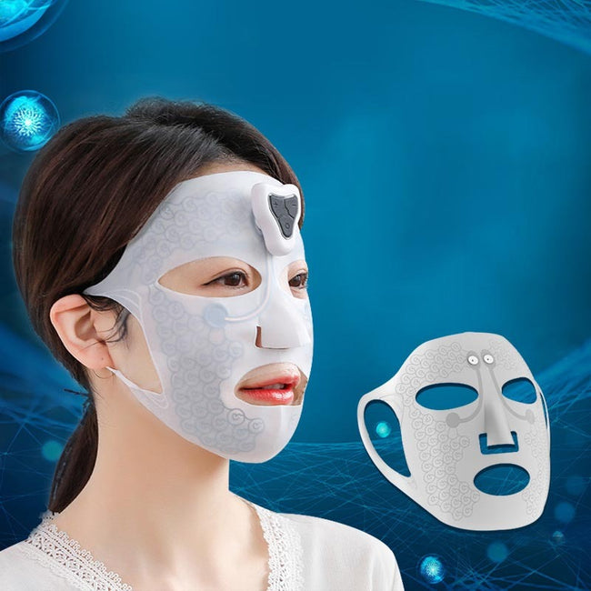 Electric Facial Massage Mask Face Massager Skin Tightening Moisturizes Anti-wrinkle Reduces Wrinkles Beauty Device Skincare Hover Image