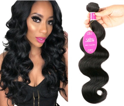 Natural color wig, real wig, hair extension, Brazilian body wave hair wig Hover Image