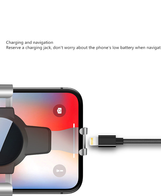 New S4 gravity mirror ABS mobile phone bracket air conditioning port navigation bracket gift customized mobile bracket Main Image