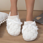 Soft Bottom Slippers Indoor Plush Lining Warm Shoes