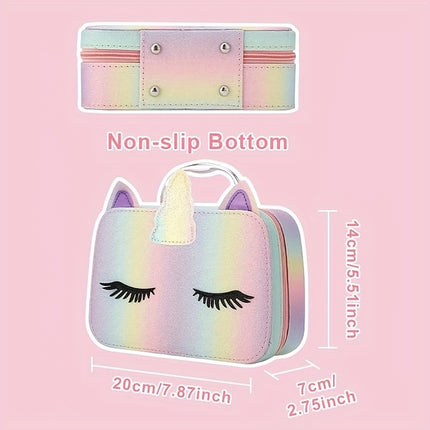Cosplay Makeup Kit For Girls Rainbow Bag Non Toxic Washable