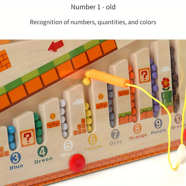 Magnetic Mushroom House Color Sorting Puzzle Board for Kids