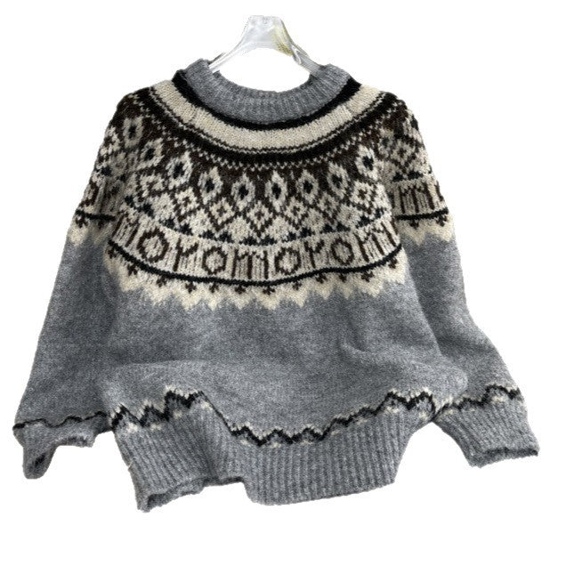 Pattern Soft Glutinous Plush Atmosphere Sweater Women's Clothing Main Image