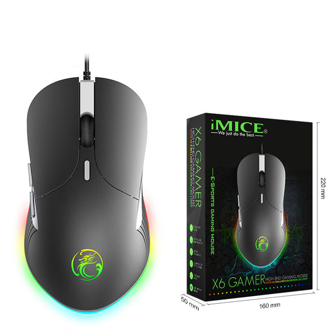 Colorful RGB Breathing Light Gaming Silent Gaming Mouse Main Image