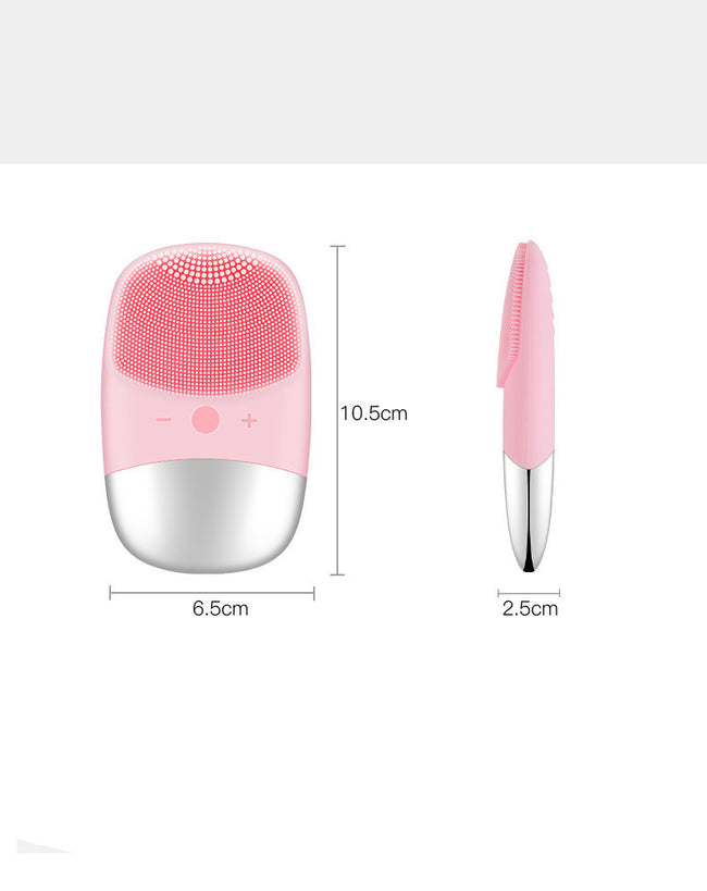 Mini Silicone Electric Face Cleansing Brush Electric Facial Cleanser Facial Cleansing Brush Skin Massager Skin Care Tools Main Image