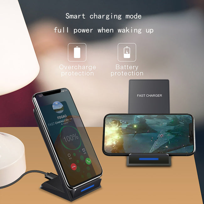 Vertical Wireless Charger Supports QI Charging, Suitable For   Mobile Phones Main Image