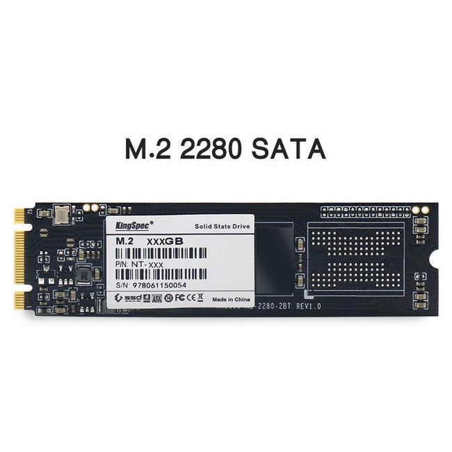 KingSpec M.2 NGFF 2280 SATA 128G 256G SSD Solid State Drive Hover Image