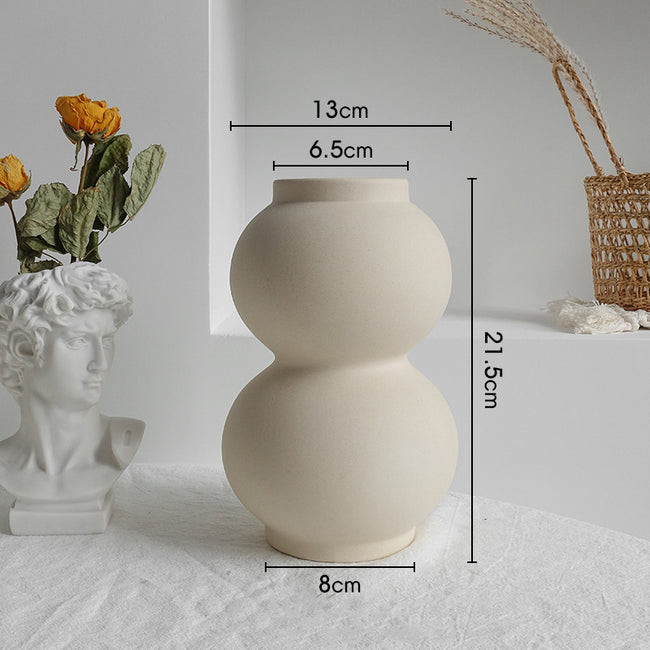 Simplicity Ceramic Vase Dry Flower Arrangement Home Decoration Ornament Living Room Display Art Vases Main Image