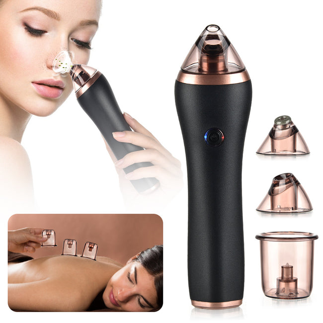 4 in 1 Body Guasha Cupping Blackhead Remover Machine Facial Pore Deep Cleansing Beauty Skin Care Hover Image