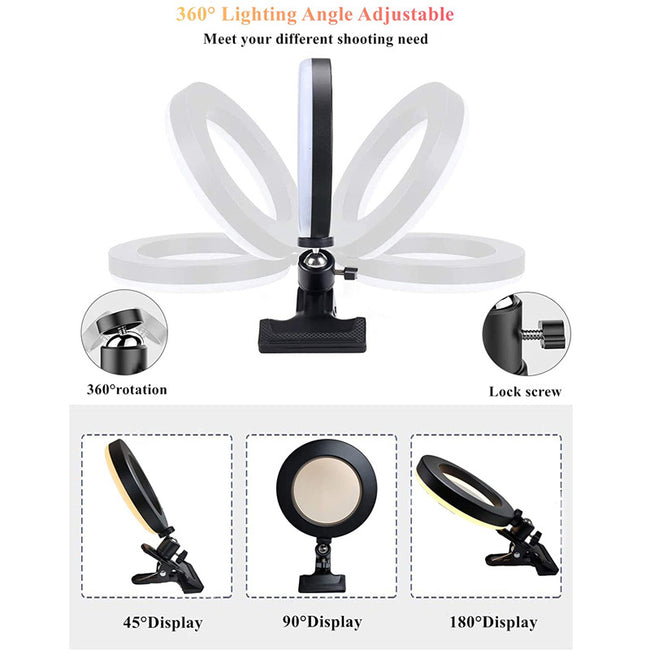 Cross Border Special Lighting For Desktop Clip Mobile Computer Video Conference Main Image