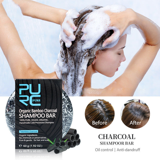 Hand-Extracted Soap Shampoo Bamboo Charcoal Shampoo Soap Hover Image